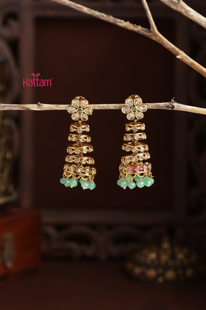 Floral Statement Jhumka - Design 1