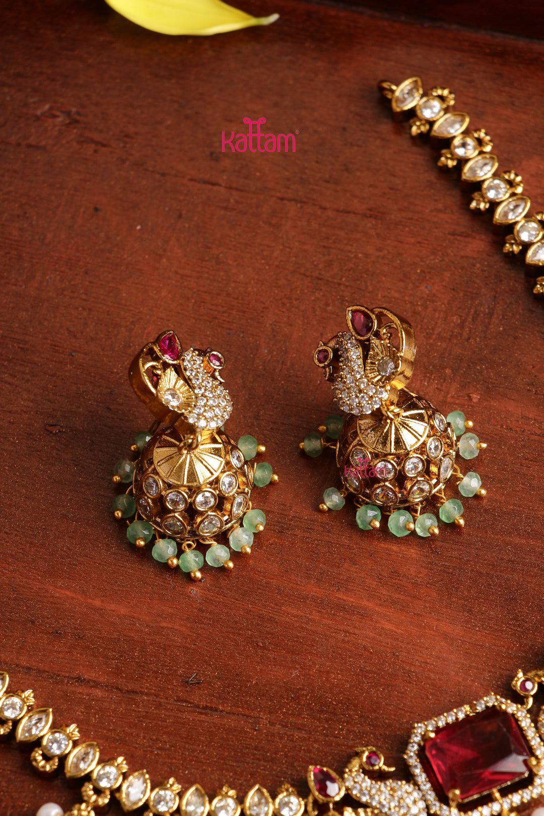 Risha - Peacock Stone Necklace