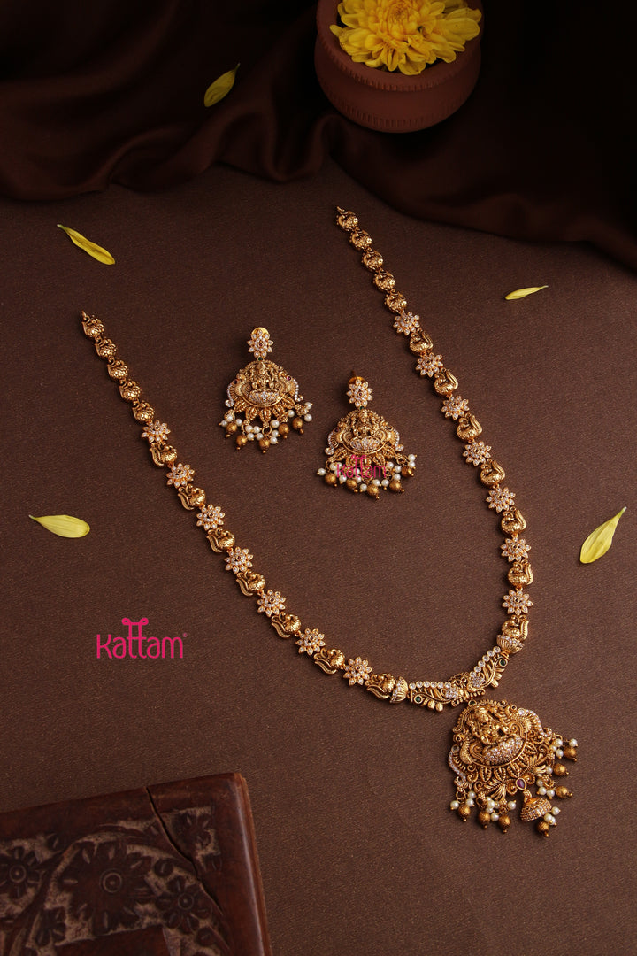 Ambika - Goddess Stone Peacock Haram