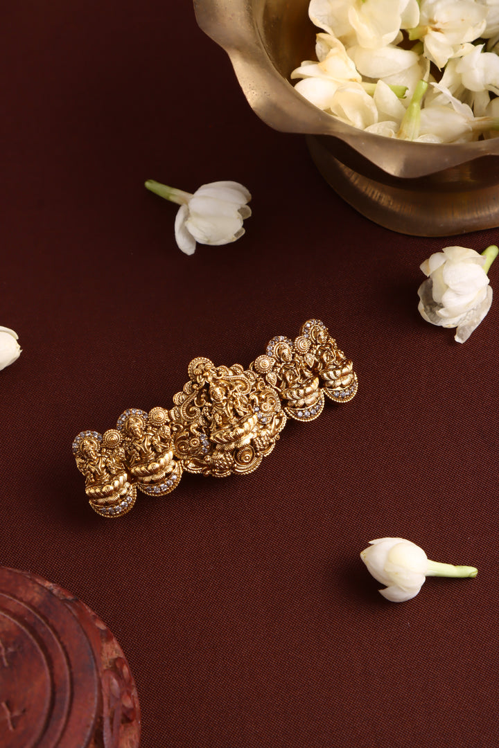 Antique Five Goddess Stone Clip