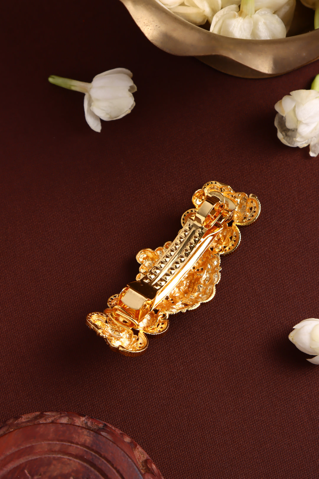 Antique Five Goddess Stone Clip