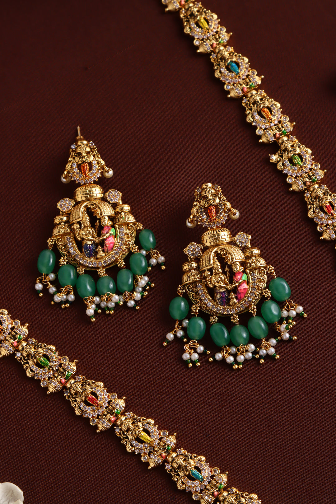 Srinivasa Kalyanam Handpainted Haram - Design 2