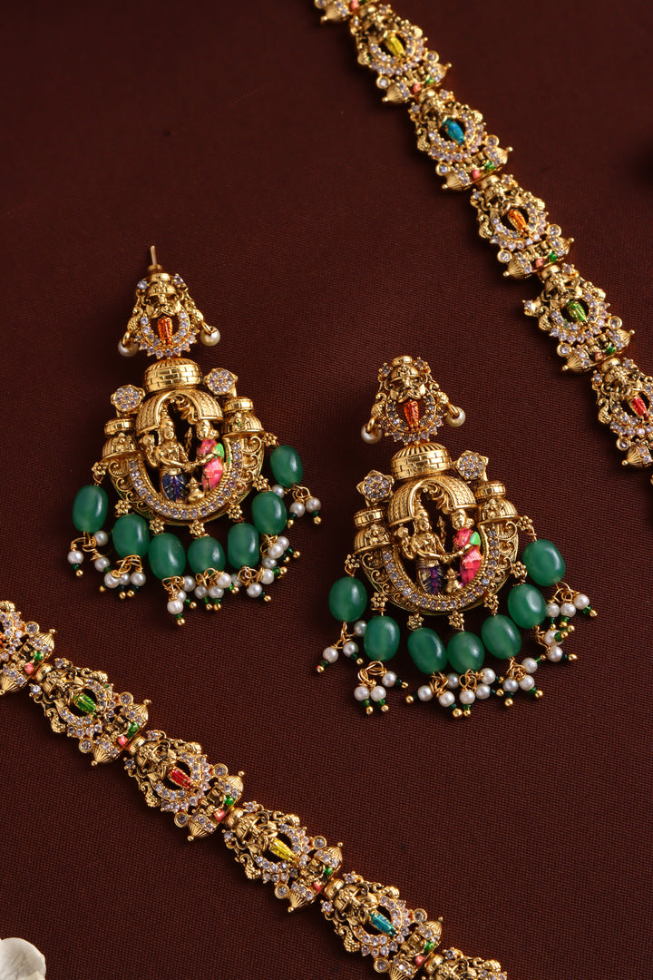 Srinivasa Kalyanam Handpainted Haram - Design 2