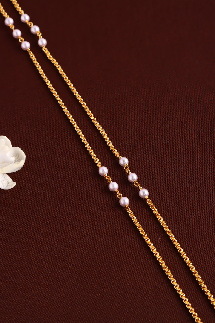 Lotus Stone Gati Dollar Pearl Chain
