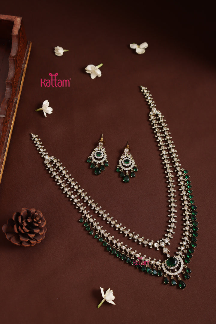 Zaveri - AD Layered Green Haram