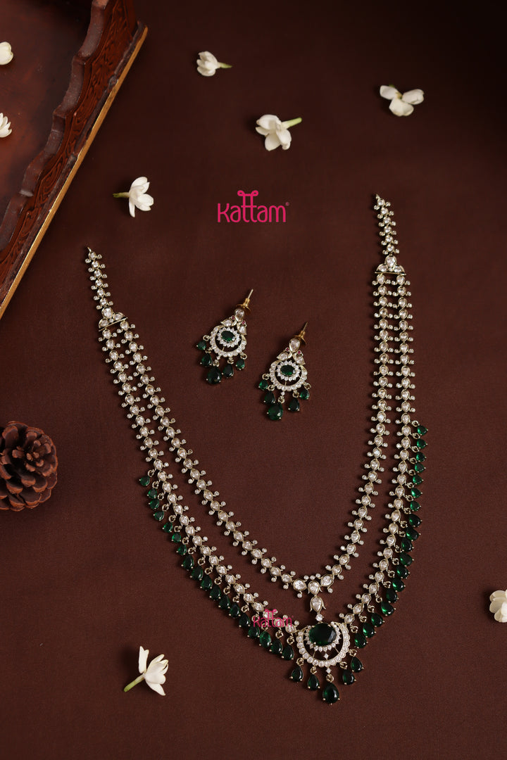 Zaveri - AD Layered Green Haram