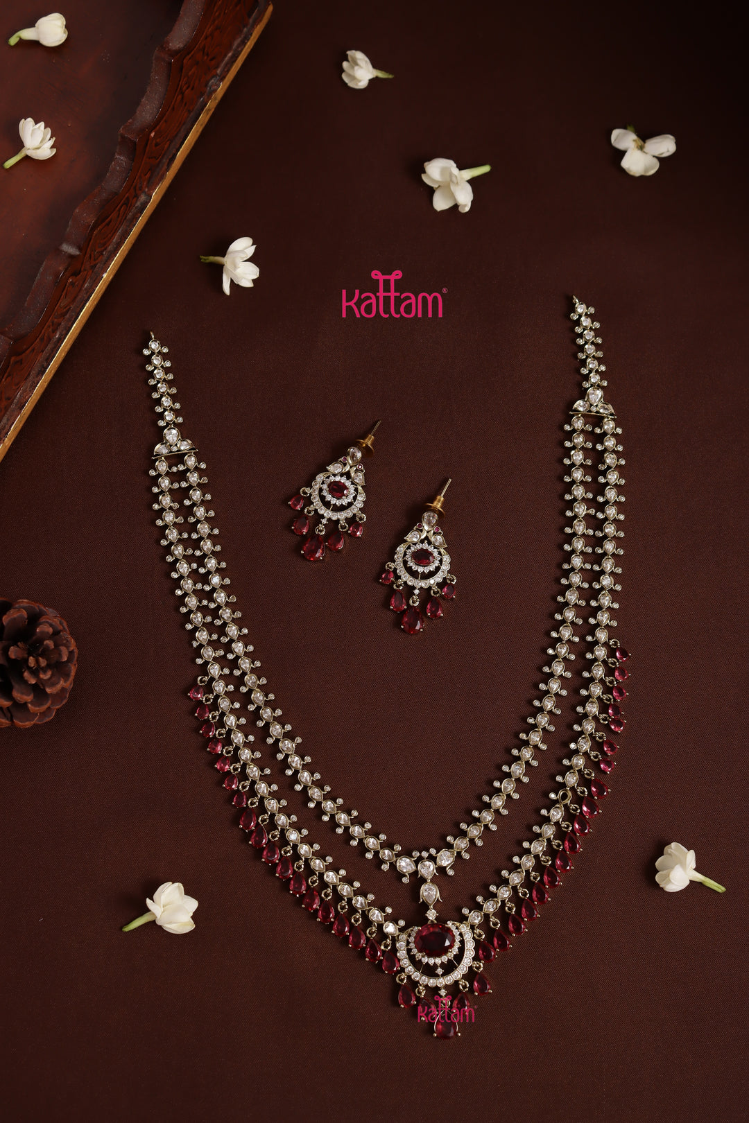 Zaveri - AD Layered Ruby Haram