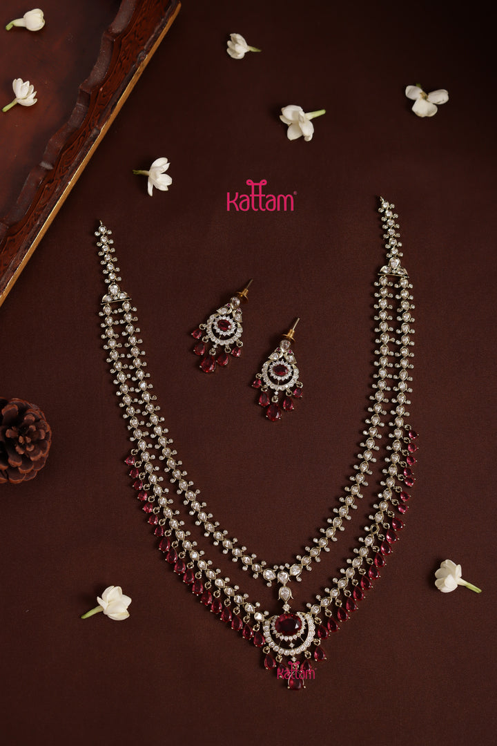 Zaveri - AD Layered Ruby Haram