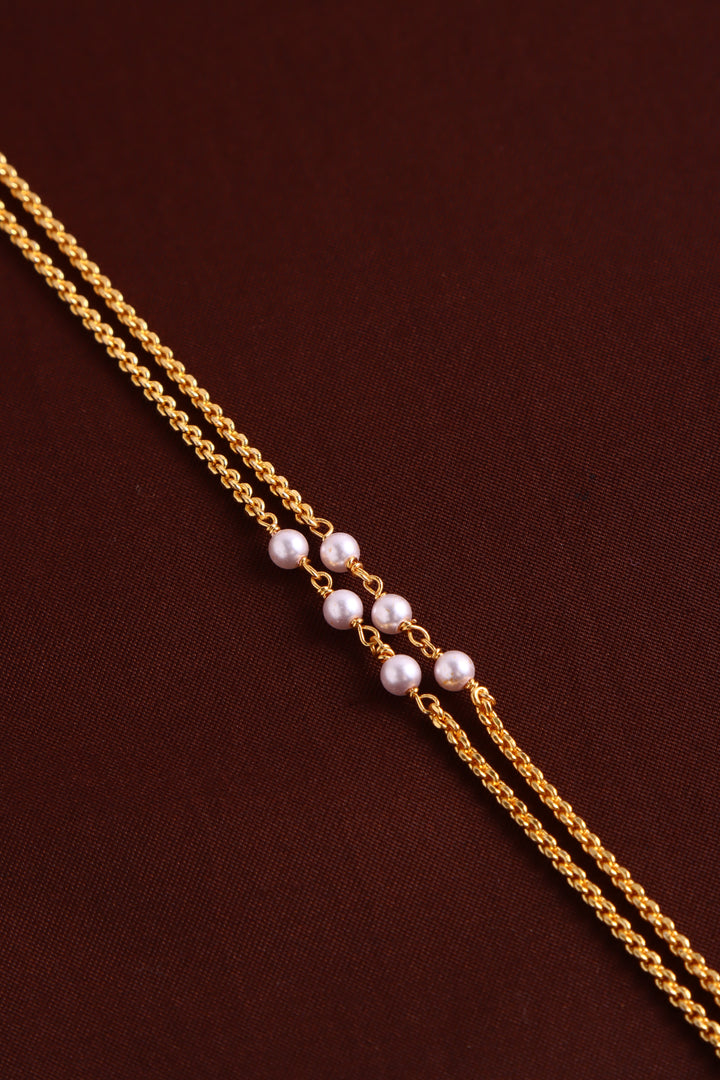 Feather Peacock Dollar Pearl Chain