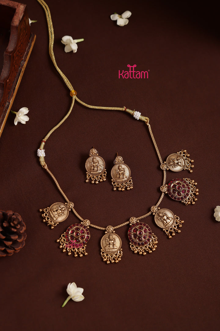 Nandita - Goddess Ruby Choker