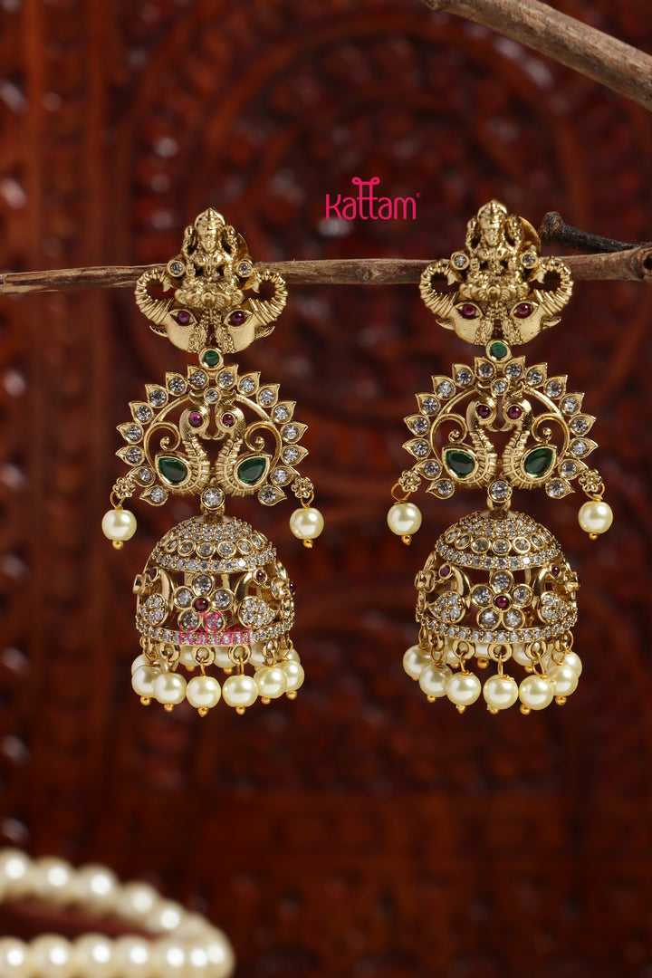 Athiroopa - Goodess Stone Jhumka