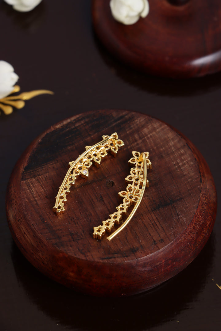 AD Mini Flower Stone Earcuff
