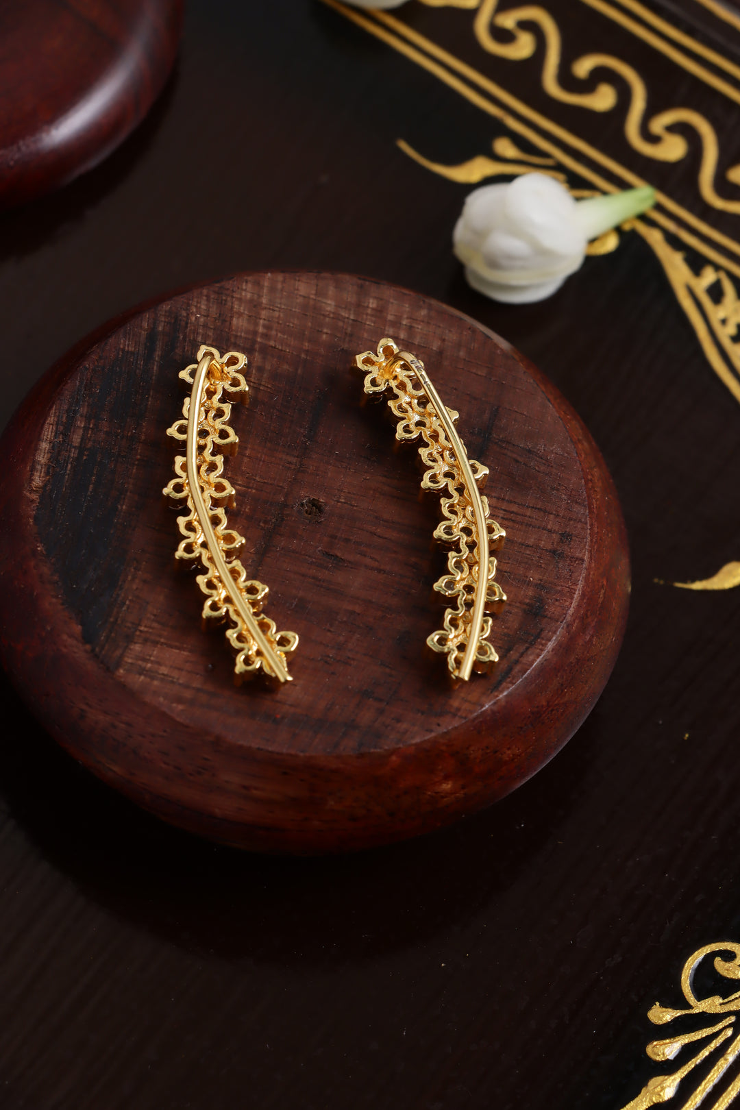 AD Square Stone Earcuff