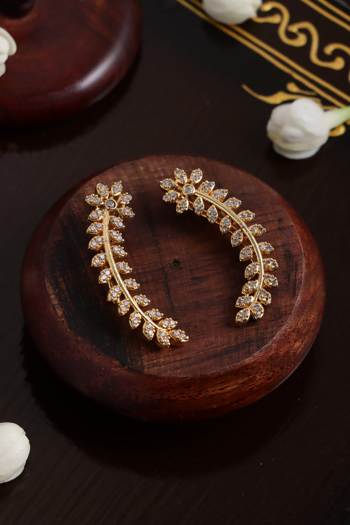AD Spike Leafy Earcuff