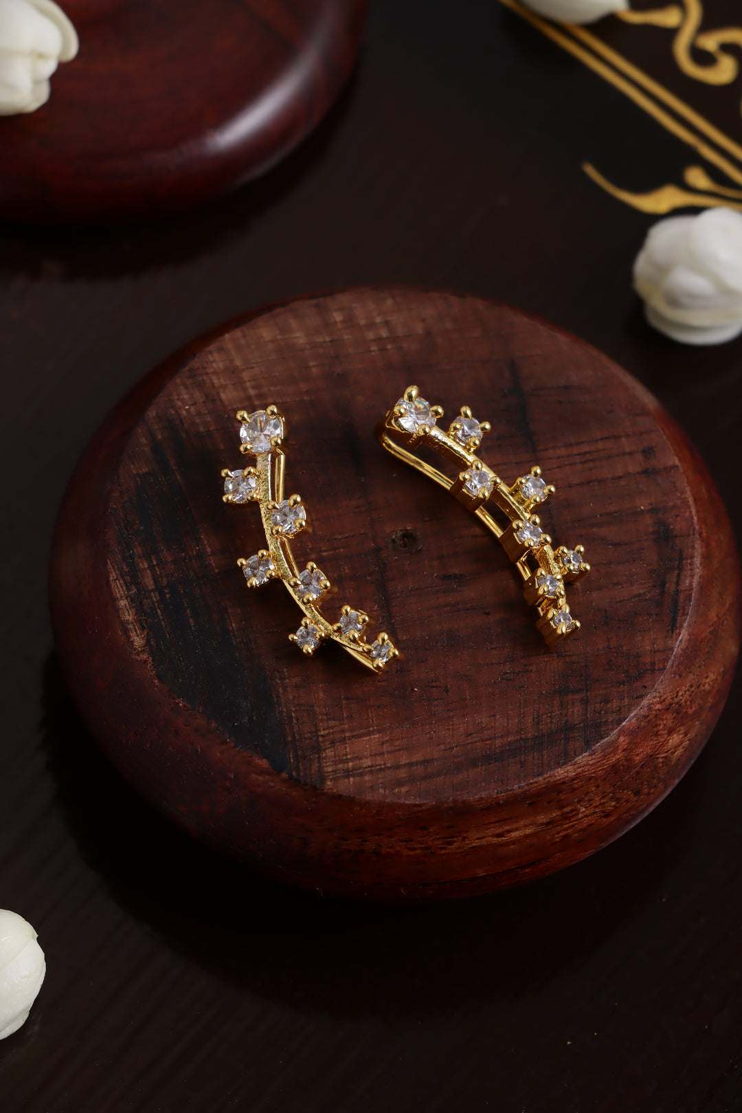 AD Square Stone Earcuff