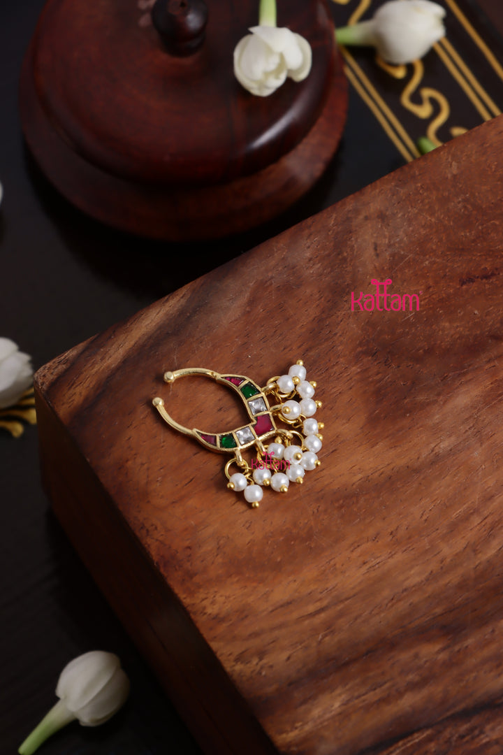 Visaka - Septum Multistone Nose Pin