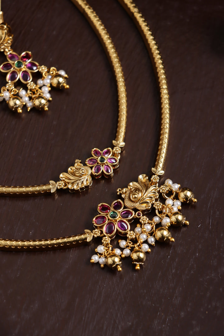 Vivega - Peacock Layered Hasli Choker