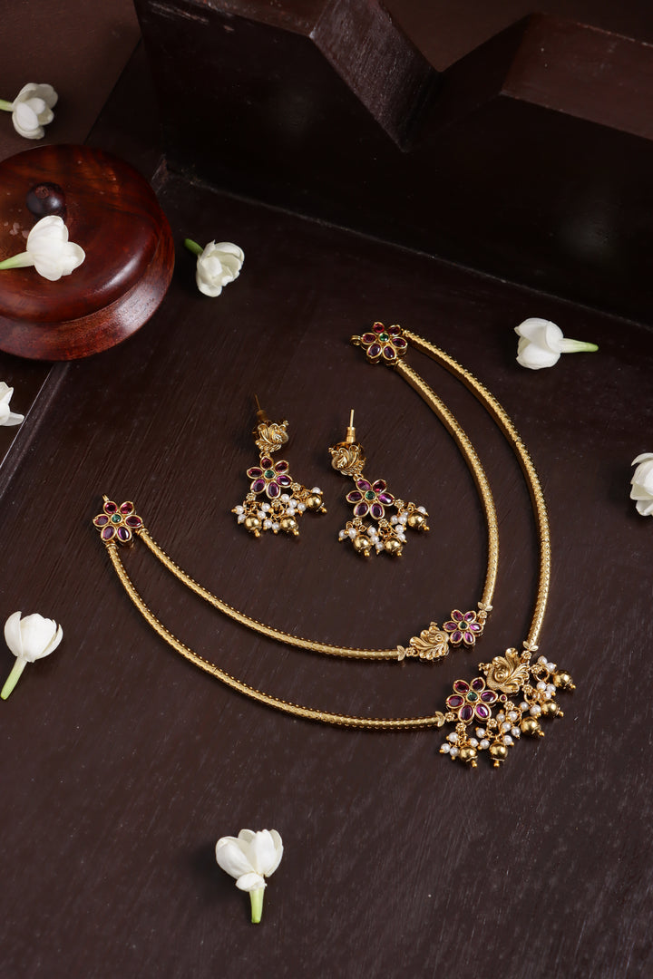 Vivega - Peacock Layered Hasli Choker
