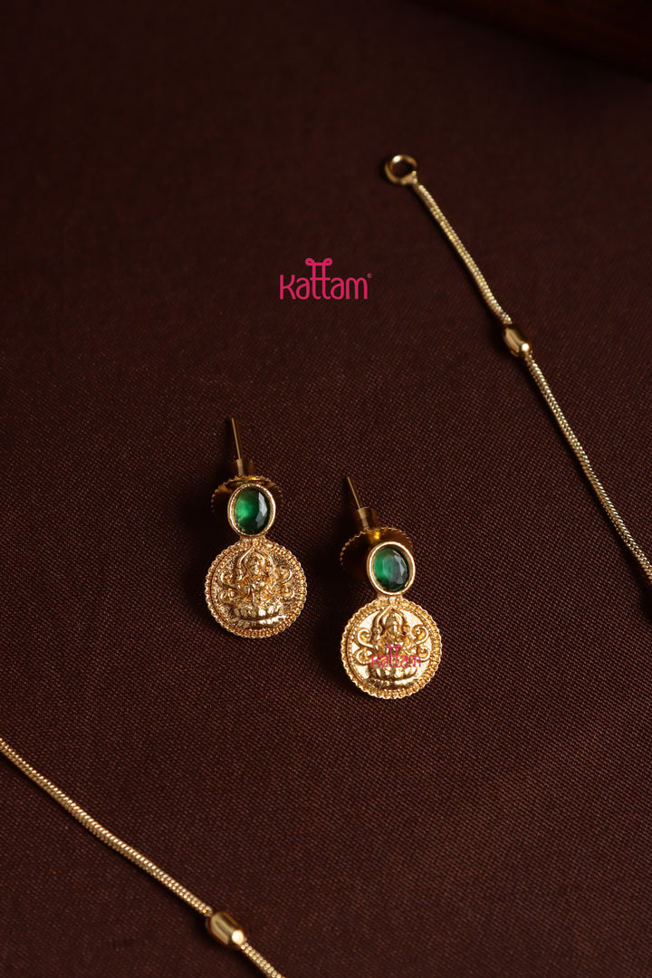 Kavinya - Coin Green Stone Choker