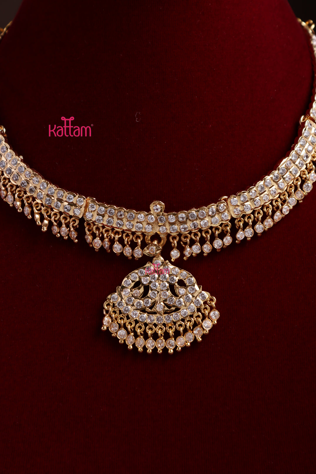 Gati WhiteStone Attigai Choker - Design 3