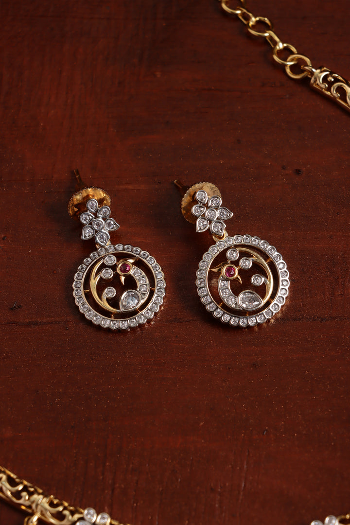 Shravani - Dualtone Peacock Necklace