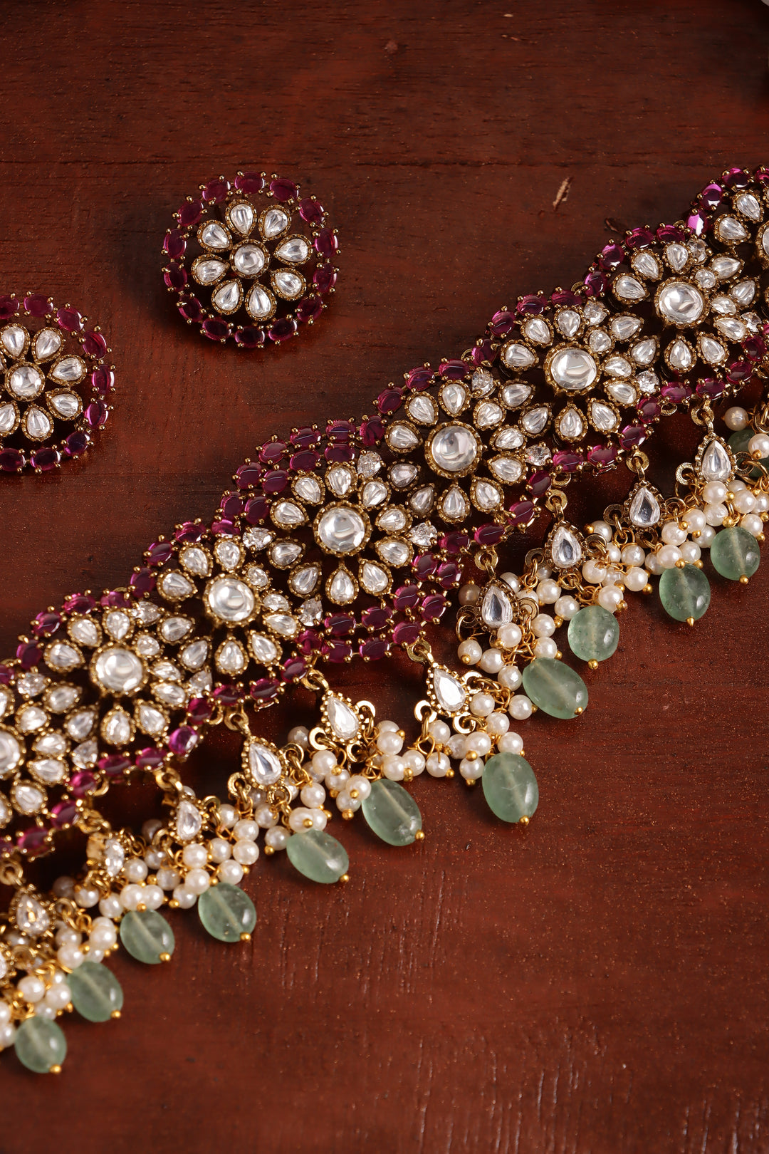 Shyla - Victorian Multistone Bead Choker
