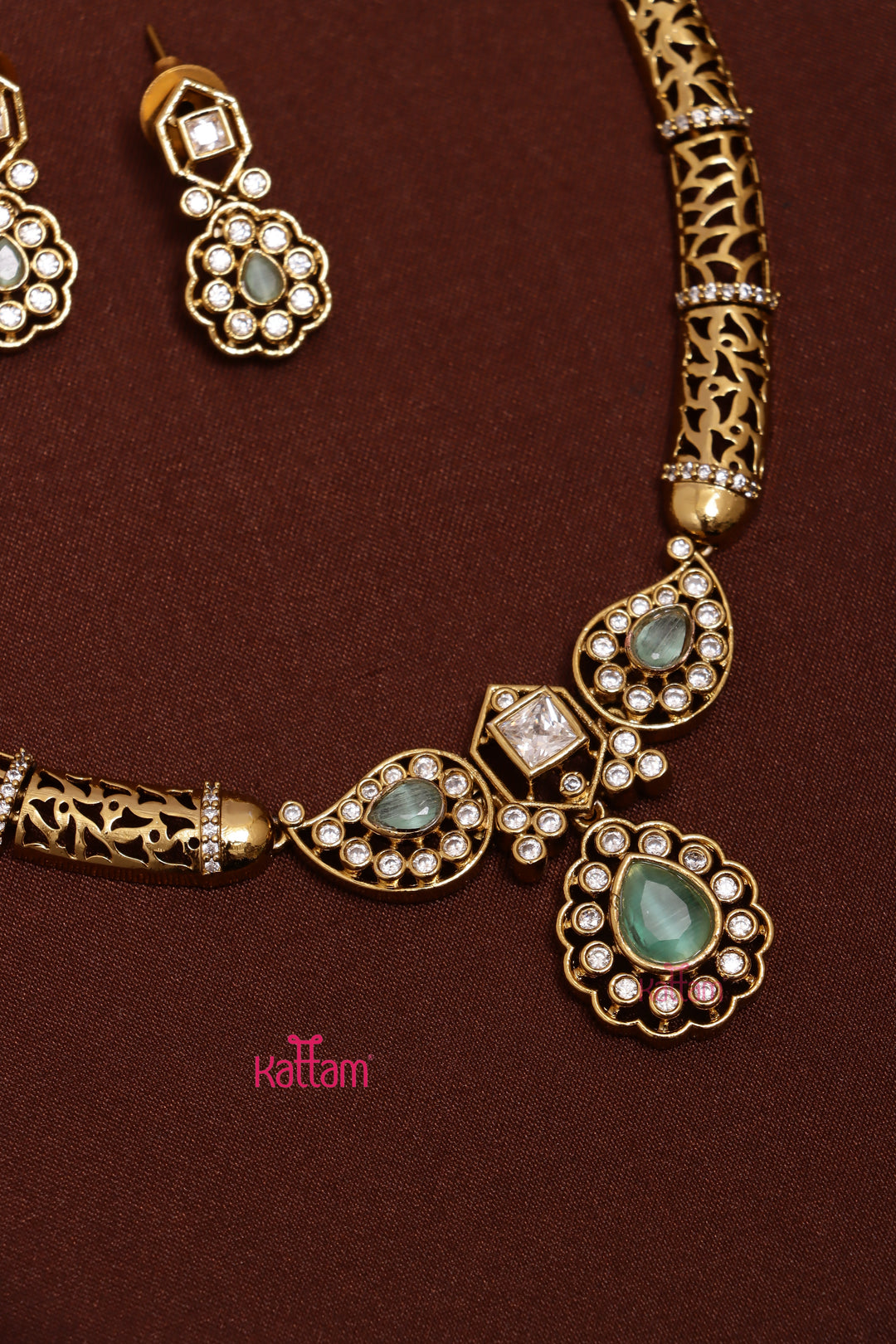 Yamini - Hasli Pastelgreen Choker