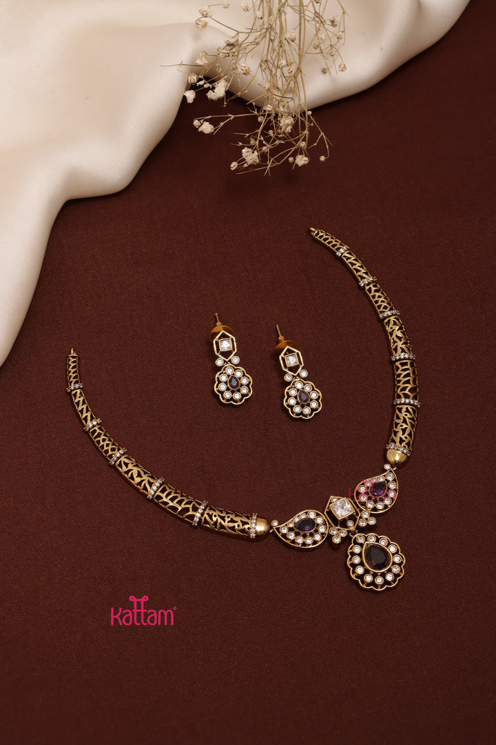 Yamini - Hasli Purple Choker
