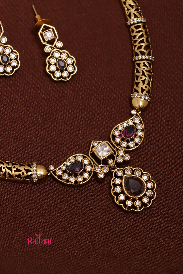 Yamini - Hasli Purple Choker