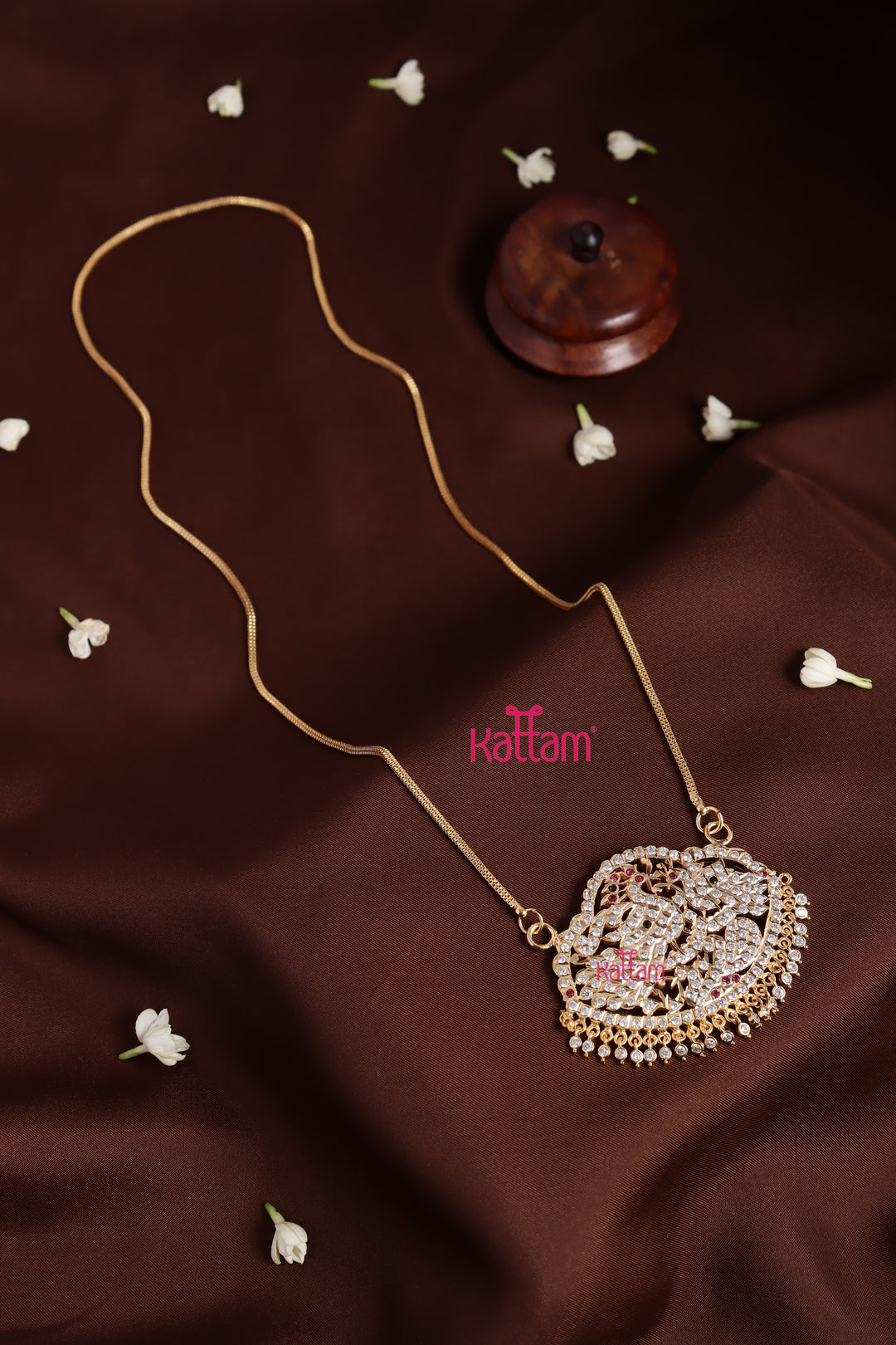 Gati Peacock Goldtone Chain - Multi (No Earrings)