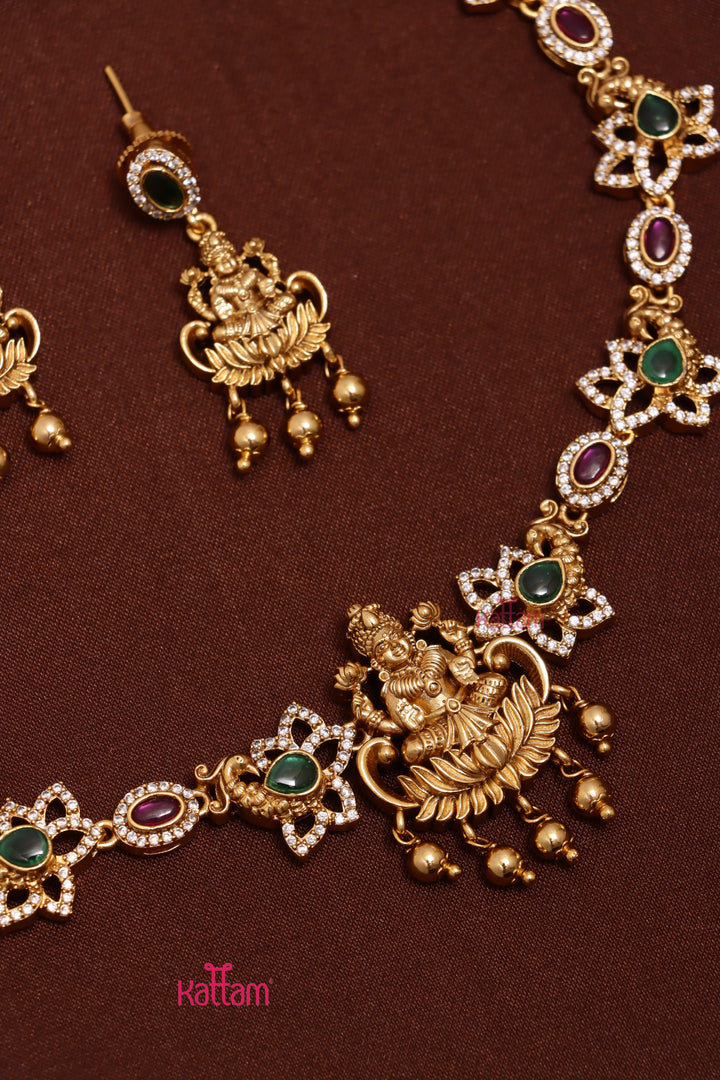 Lakshmi Peacock Stone Necklace