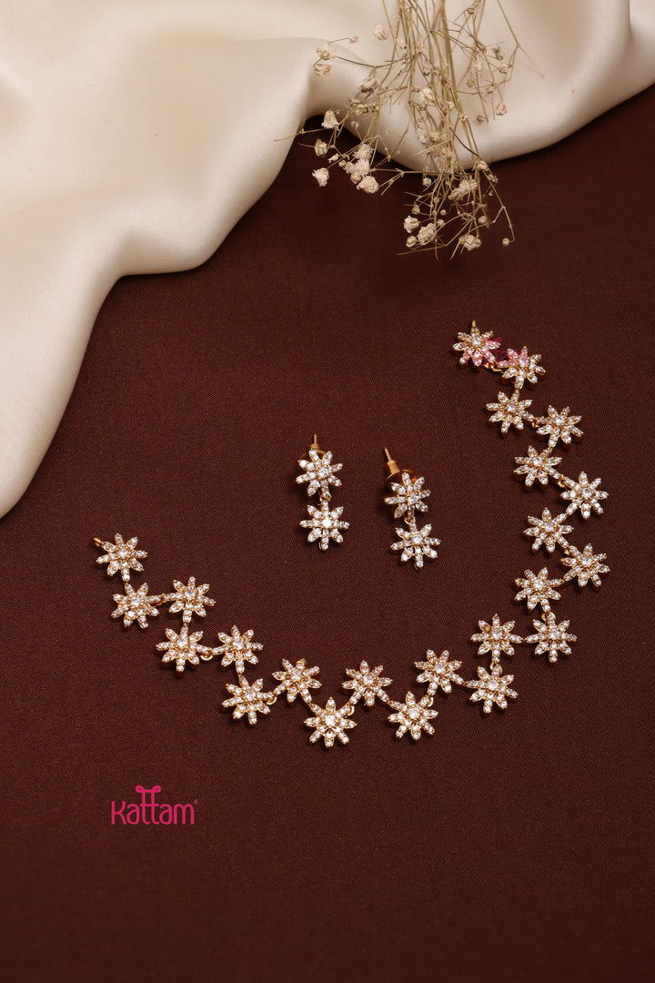 AD Nakshatra White Stone Choker