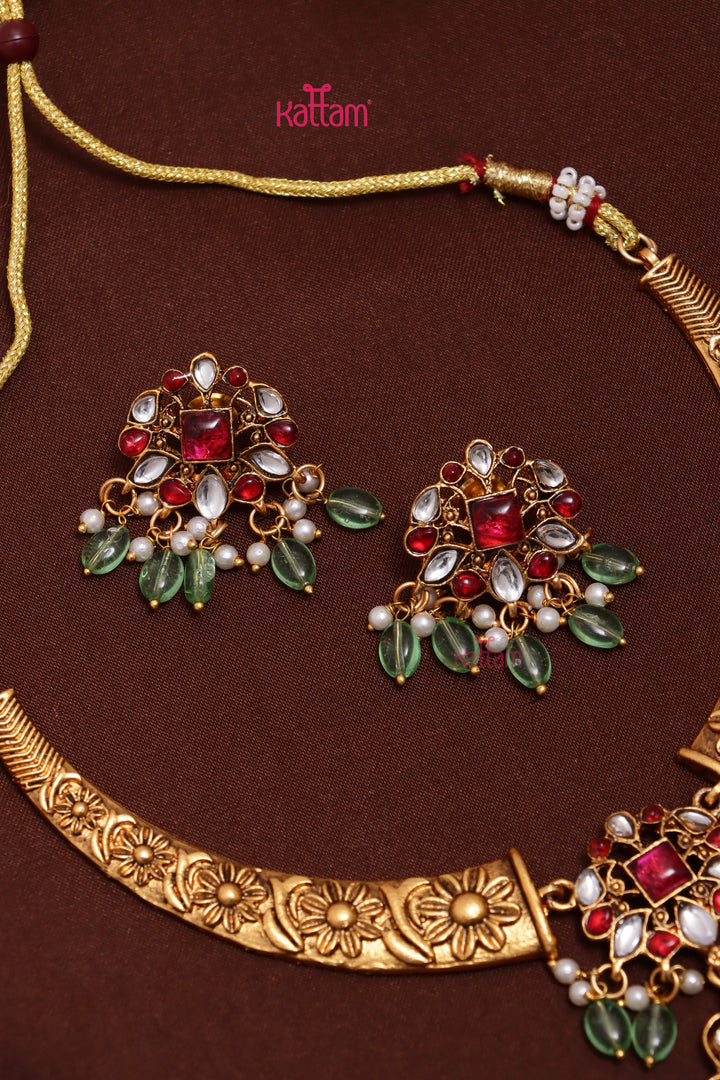 Shenba - Matte Motif Hasli Choker