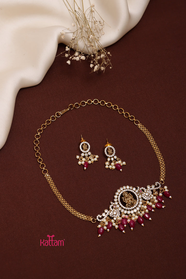Mahira - Goddess Ranipink Choker
