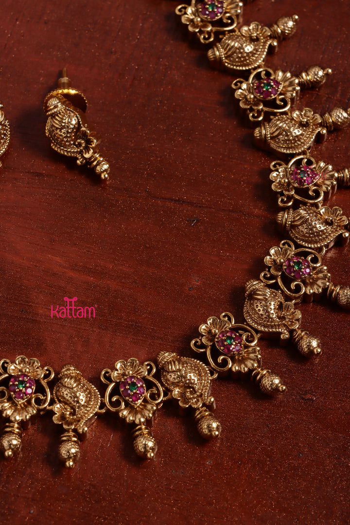 Rubygreen Flower Sangu Choker