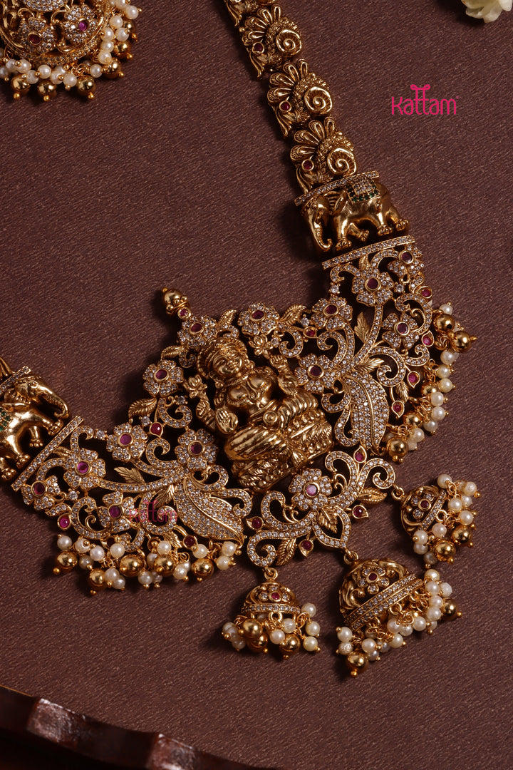 Vishaka - Antiquegold Peacock Haram