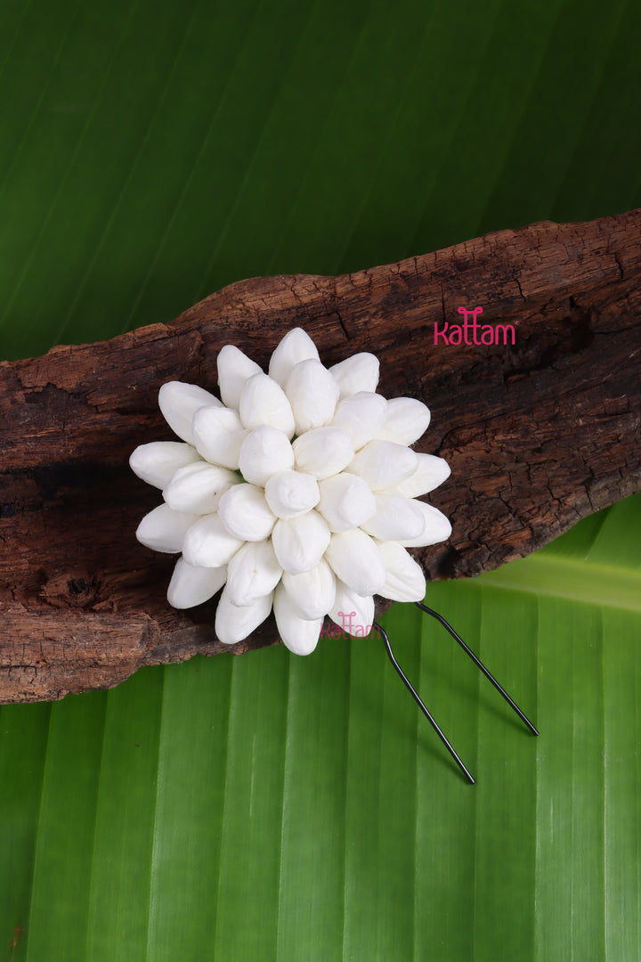 Real look like Jasmine Flower / Mallipoo Bun Pin - Small