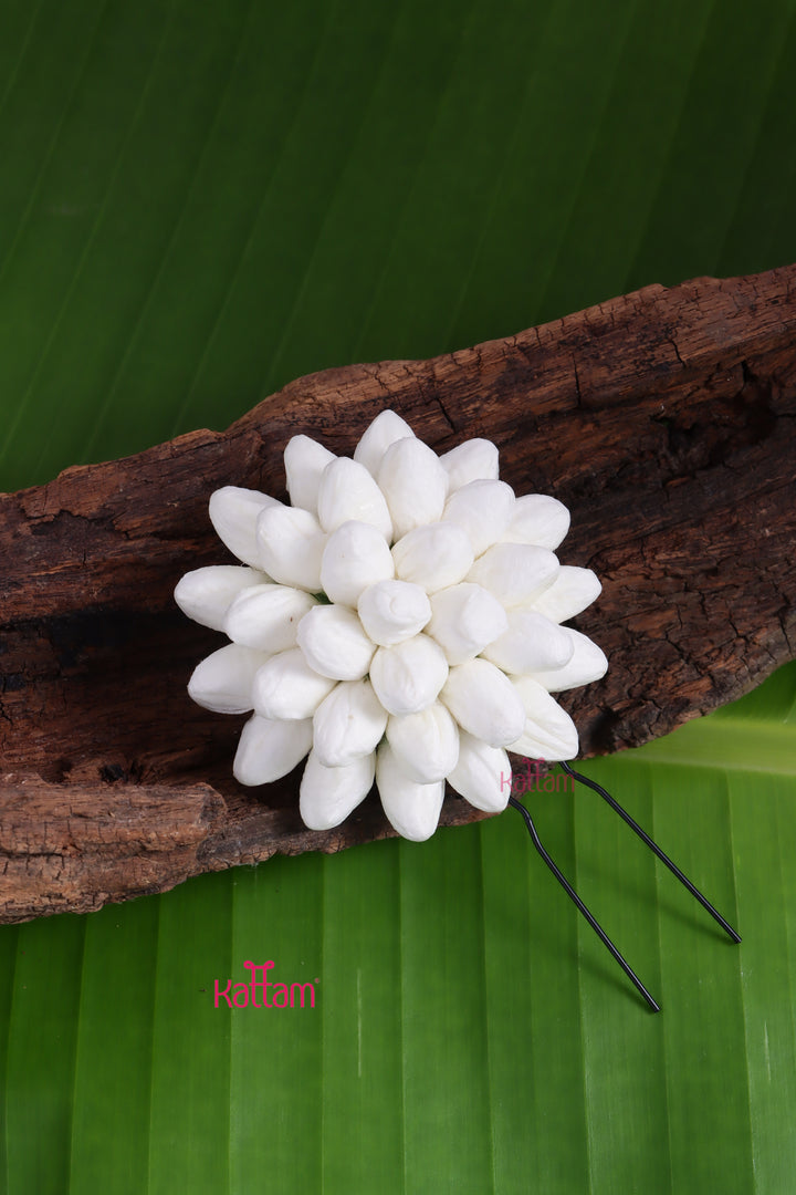 Real look like Jasmine Flower / Mallipoo Bun Pin - Small