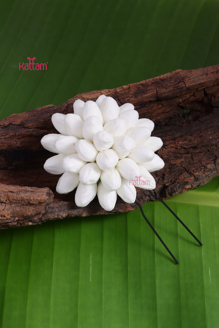 Real look like Jasmine Flower / Mallipoo Bun Pin - Small