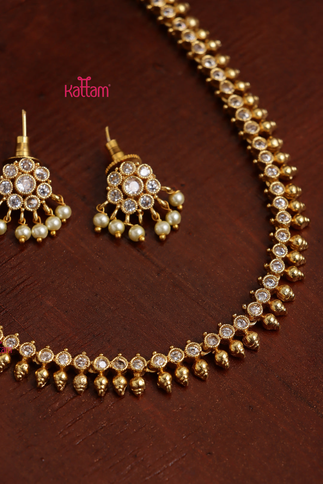 Simple White Stone Choker