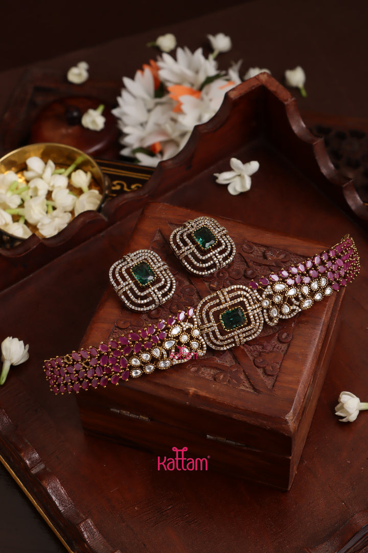 Viyana - Victorian AD Stone Choker