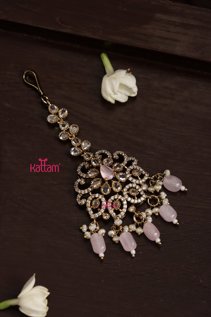 Eshva - Victorian Pastelpink Maangtikka