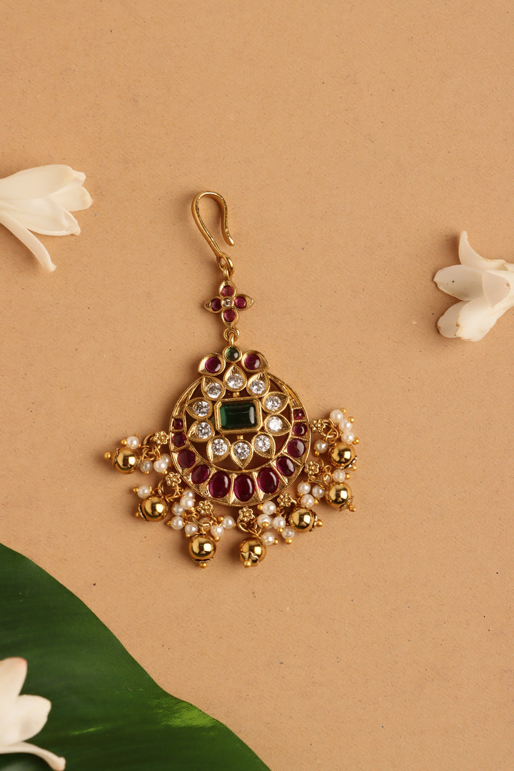 Chandbali Pearls MaangTikka