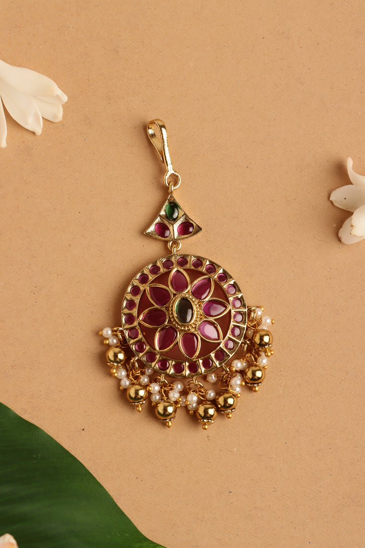 Chakra Flower Maang Tikka