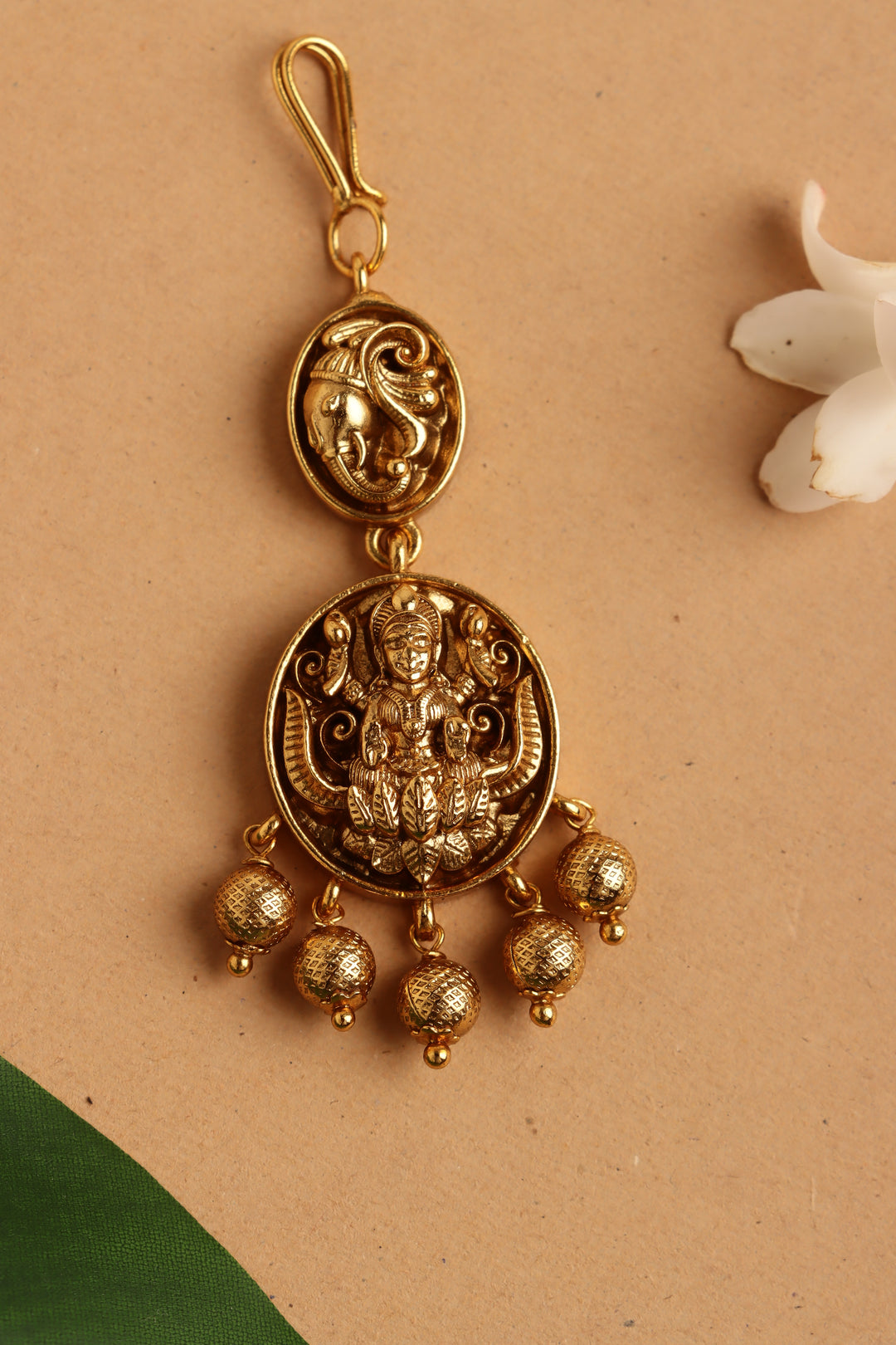 Lakshmi Peacock Maangtikka - GoldBall