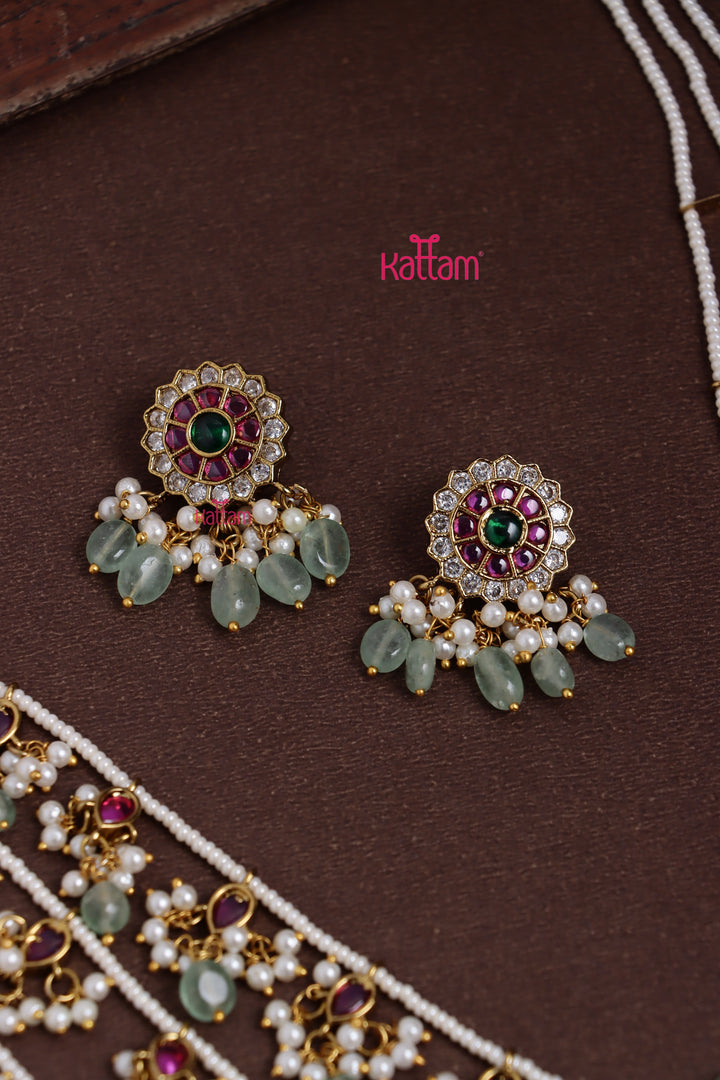 3 Layer Chakra Kundan Panchalada Haram