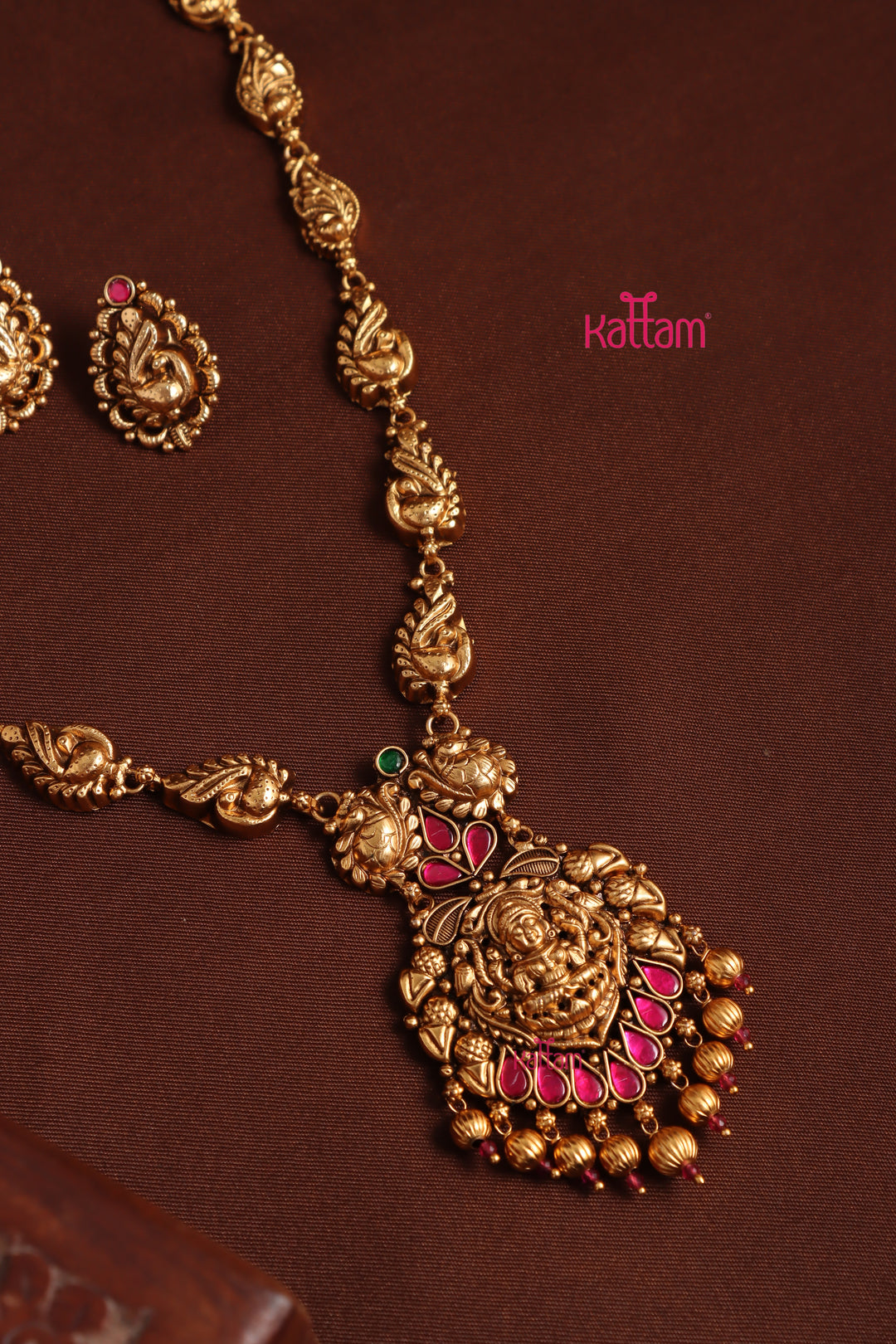 Udhaya Peacock Necklace - Design 3