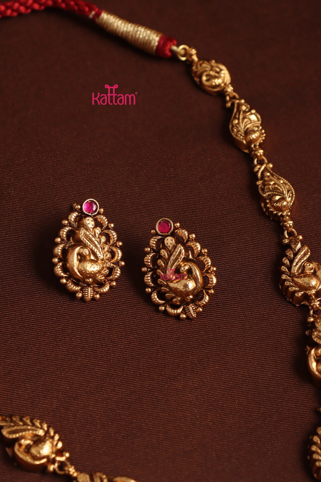 Udhaya Peacock Necklace - Design 3