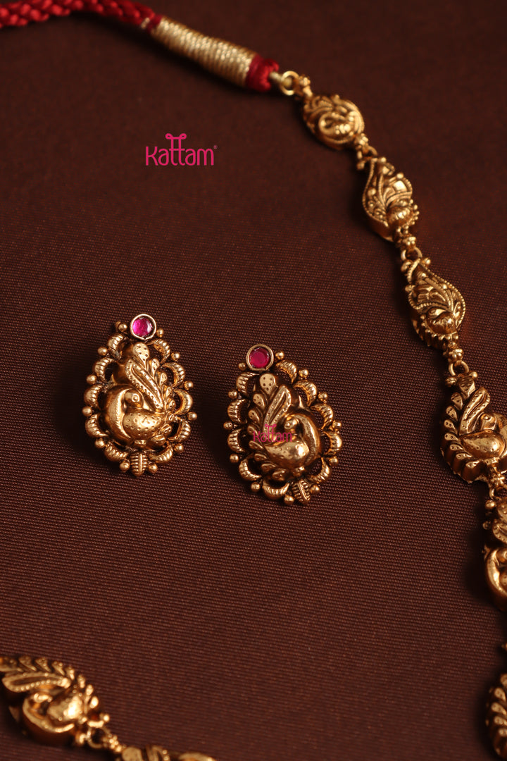 Udhaya Peacock Necklace - Design 3