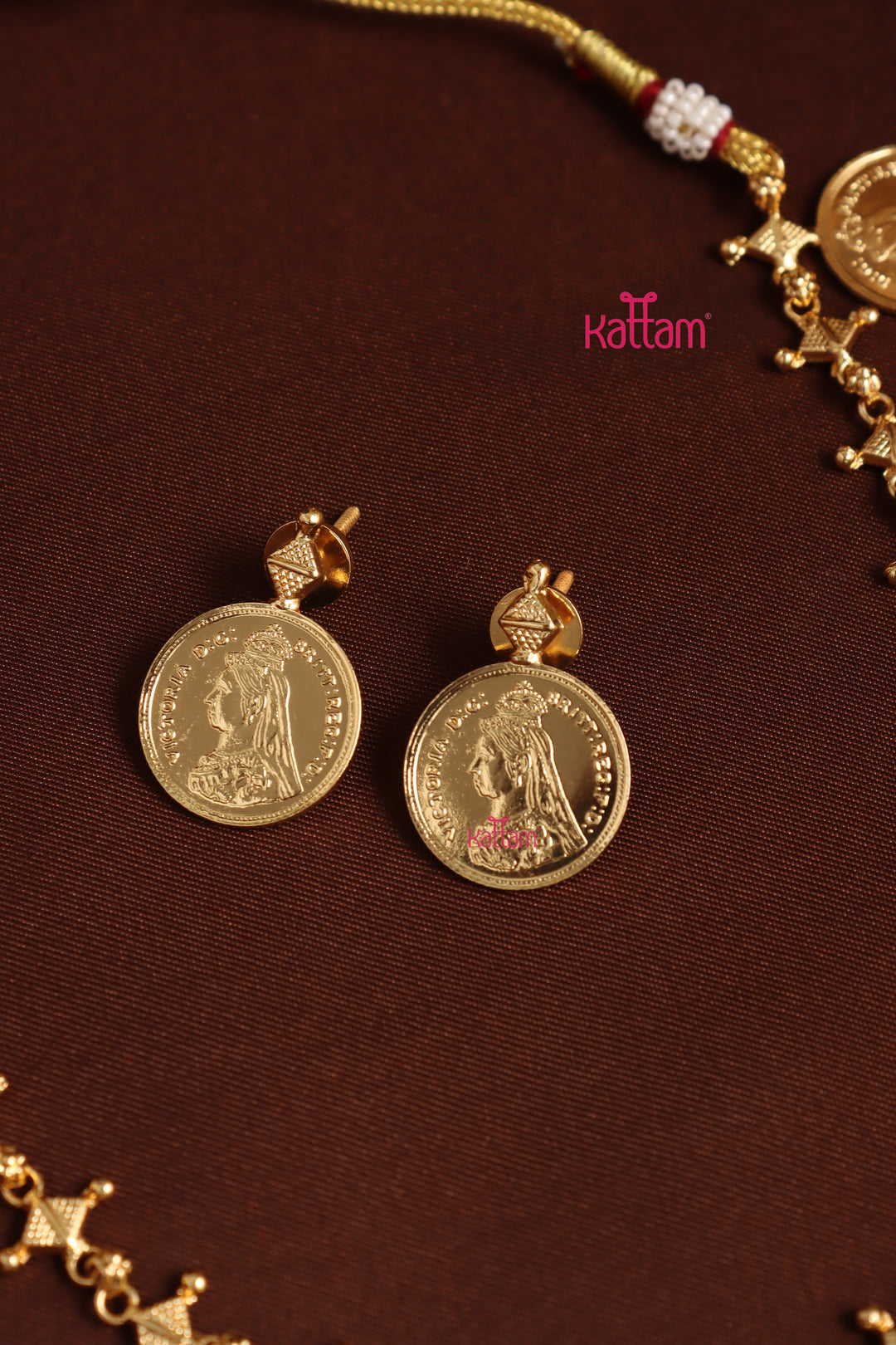 Victorian Queen Coin Necklace